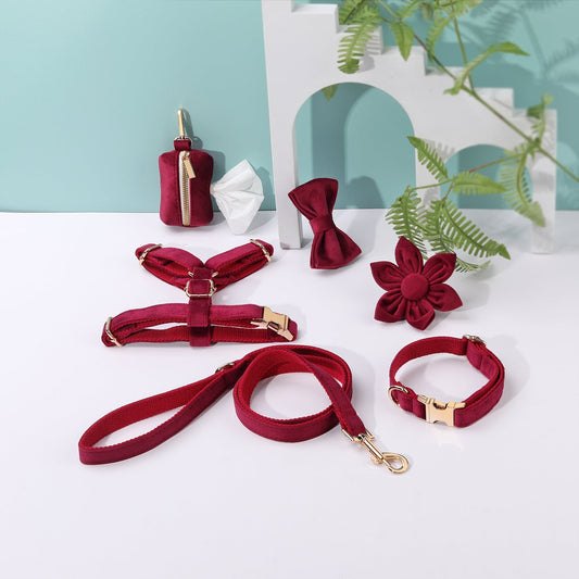 PAWSOME PETS STEP IN FLORAL BUNDLE - BURGUNDY (6 pieces)