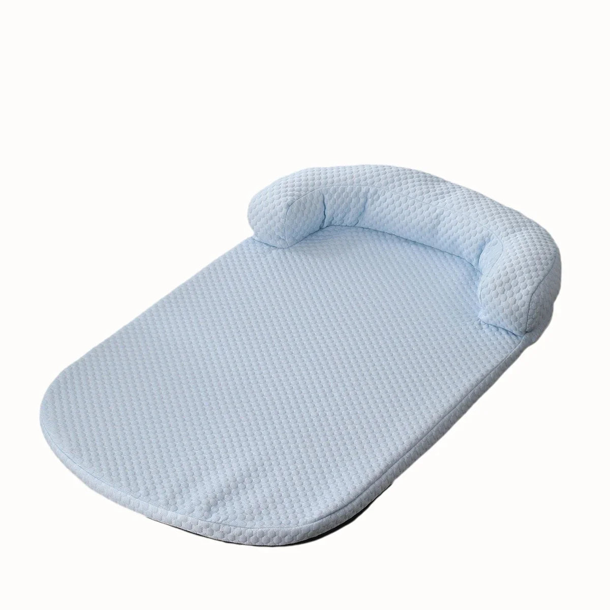 Breathable Large Dog Bed with Pillow Ice Silk Fabric