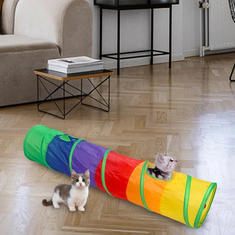Interactive Foldable Cat Tunnel