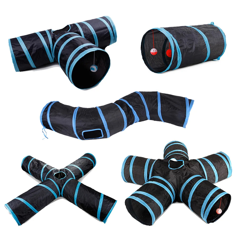 Interactive Foldable Cat Tunnel
