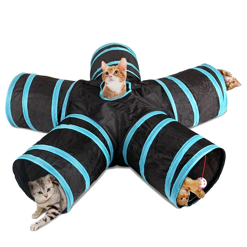 Interactive Foldable Cat Tunnel