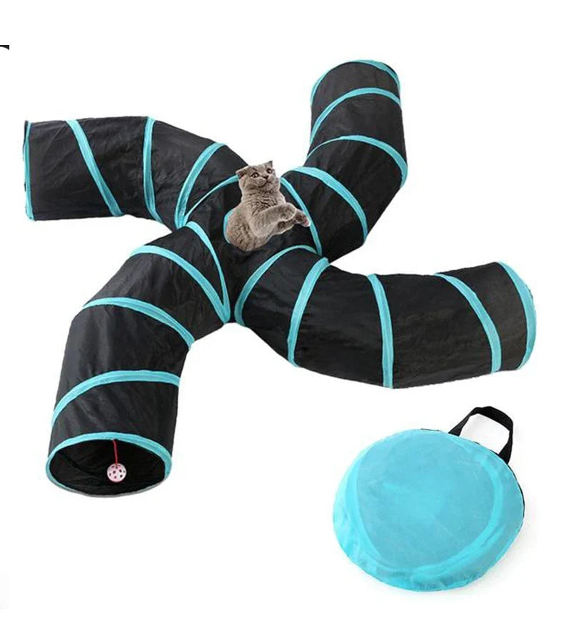 Interactive Foldable Cat Tunnel