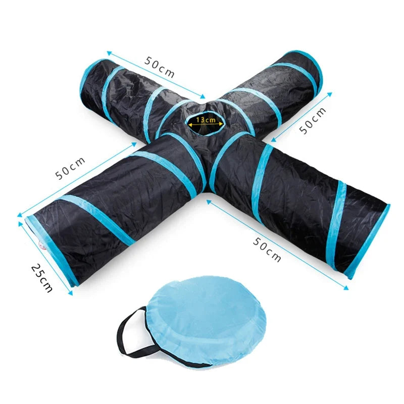 Interactive Foldable Cat Tunnel