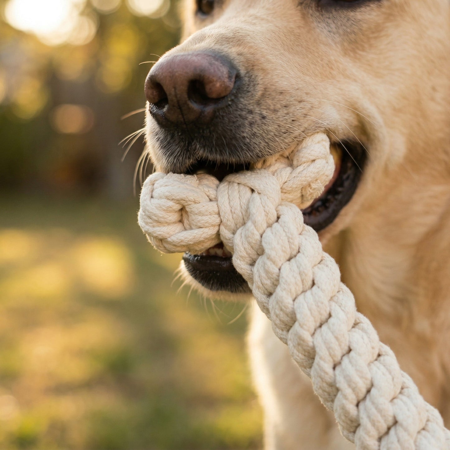 The Jumbo White Rope Bone Toy