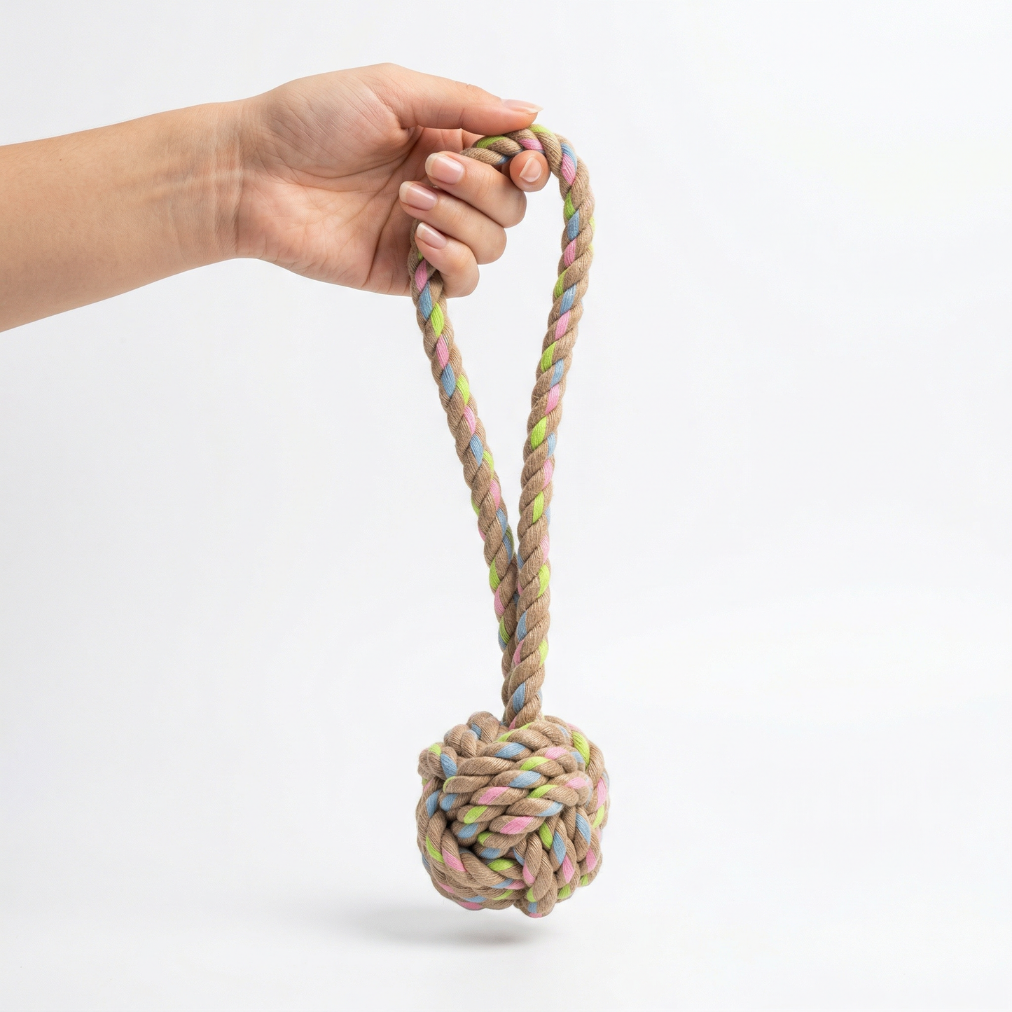Rainbow Joy Hemp Rope Tug Toys ｜Small and Large