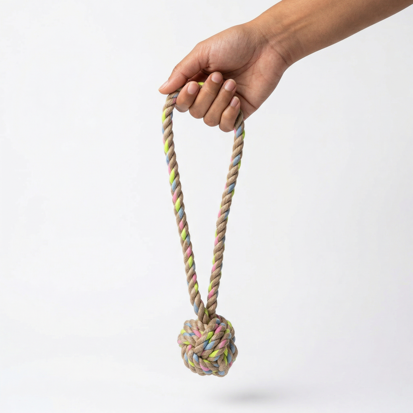 Rainbow Joy Hemp Rope Tug Toys ｜Small and Large