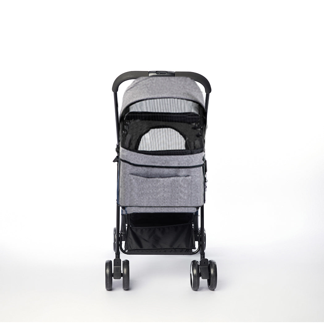 PaWz Large Pet Stroller Dog Cat Travel Grey